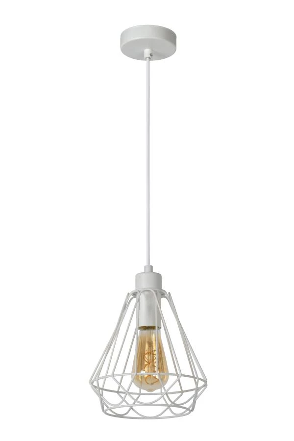 Lucide KYARA - Pendelleuchten - Ø 20 cm - 1xE27 - Weiß - UIT